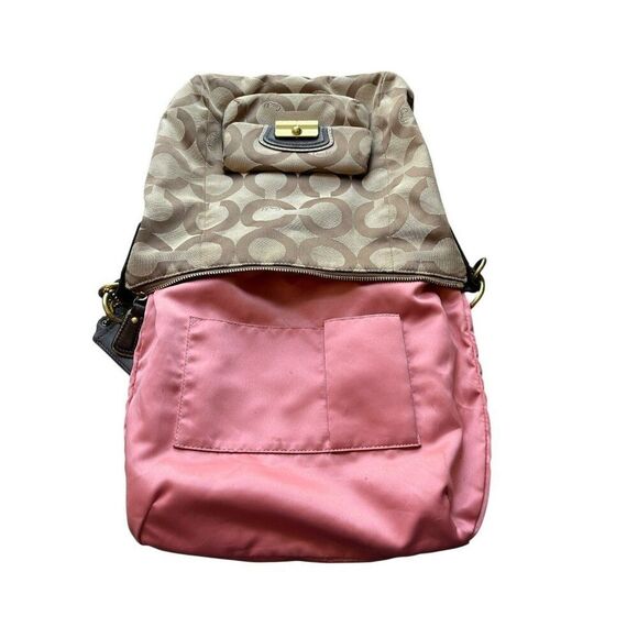 Coach Signature C Tan Satchel Shoulder Bag Crossbody Strap L0968-14911 Chelsea - Picture 9 of 10